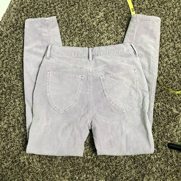 We The Free Sun Chaser Button Fly High Waist Lavender Cords 26 - Picture 4 of 11